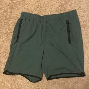 Green RVCA Yogger Shorts